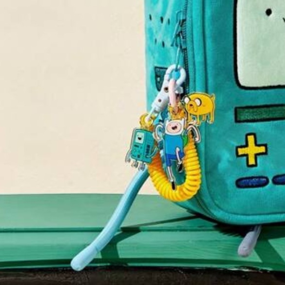 Adventure Time ADVENTURE TIME Cartoon Pendant Spring Rope Keychain, Bag NWOT - Picture 4 of 4